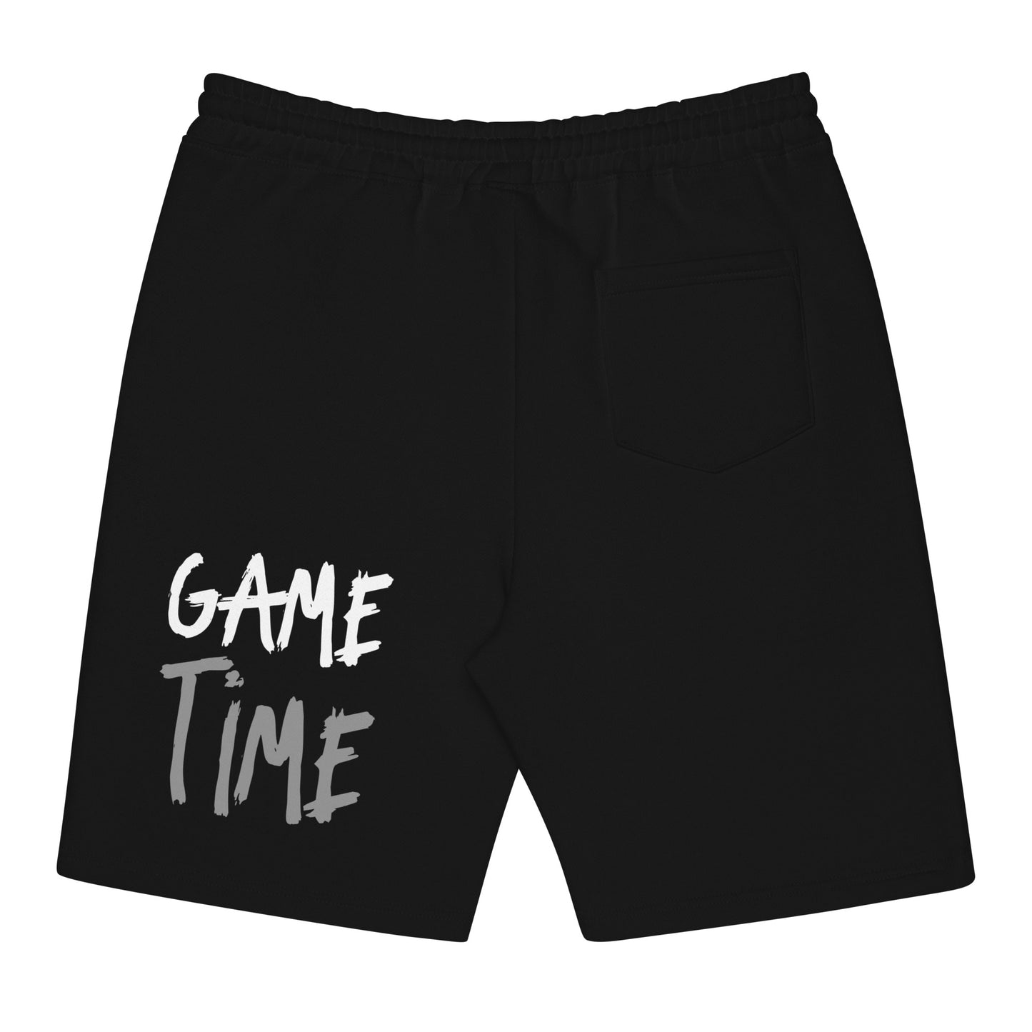 Game Time - Wolf Face on Fire Basketball fleece shorts