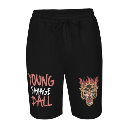 Game Time - Fire Lion Basketball fleece shorts