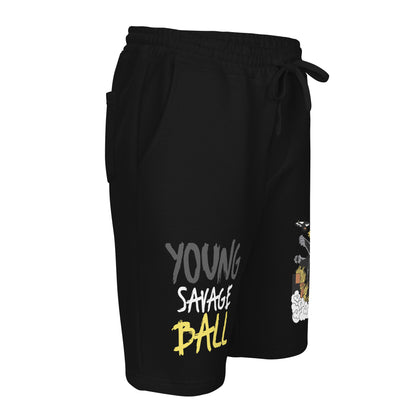 Game Time - Crazy Cat Basketball fleece shorts