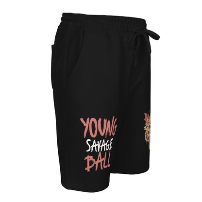 Game Time - Fire Lion Basketball fleece shorts