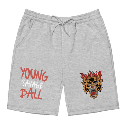 Game Time - Fire Lion Basketball fleece shorts